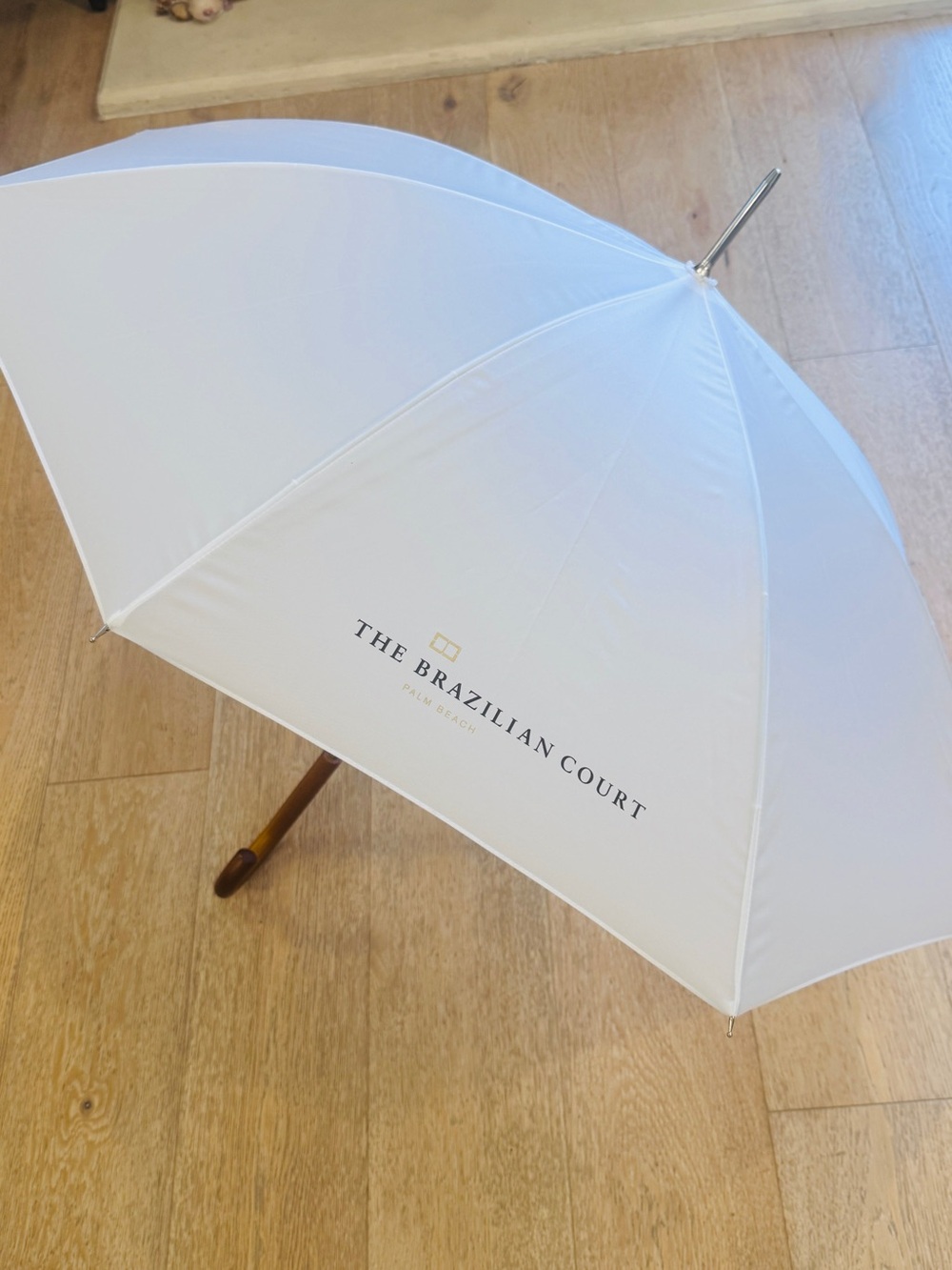 The Brazilian Court Luxury Palm Beach Florida resort Whire umbrella I paid 400
